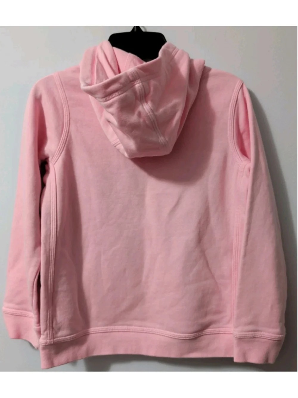 Nike Girls Performance Fleece Pullover Hoodie Size Small Pink Embroidered
